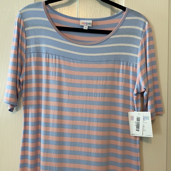 LuLaRoe woman’s dress Julia size M striped - Picture 2 of 10